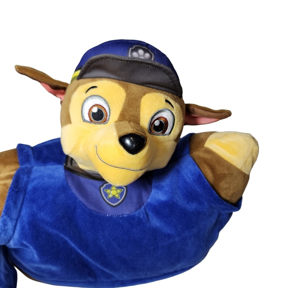 Pillow Pets Paw Patrol Chase Police Dog Plush 16 inch Stuffed Animal Blue Brown
